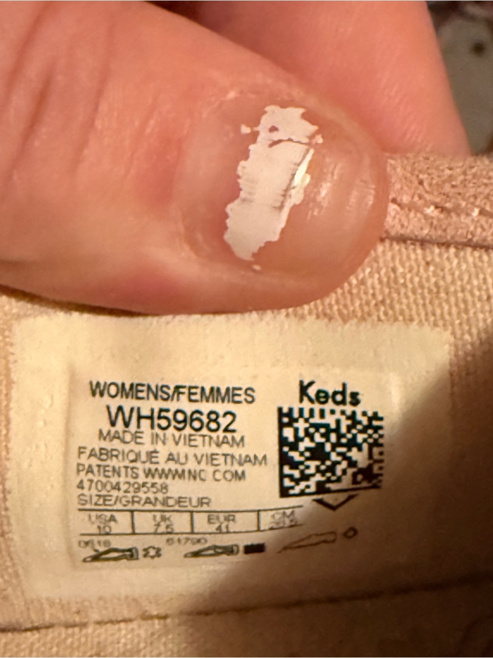 Keds Pink Slip-On Platform Sneakers with Gold Floral Print - Picture 5 of 5